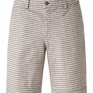 Threads 4 Thought Men's Striped Shorts Greyish Green Size 36